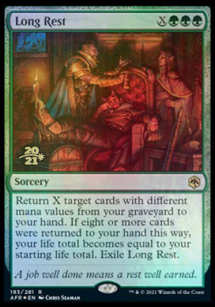 Long Rest [Dungeons & Dragons: Adventures in the Forgotten Realms Prerelease Promos] | Clutch Gaming
