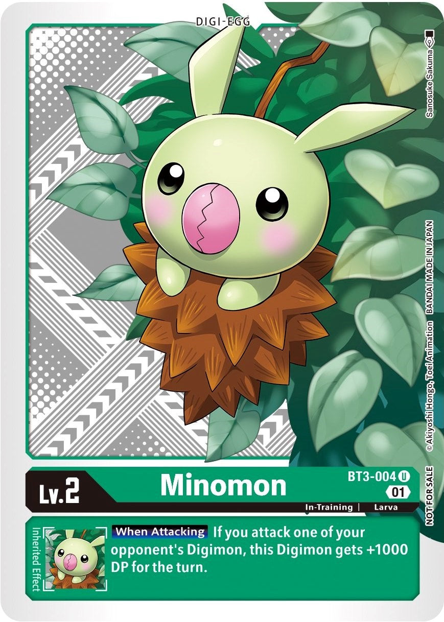 Minomon [BT3-004] (Winner Pack Xros Encounter) [Release Special Booster Promos] | Clutch Gaming