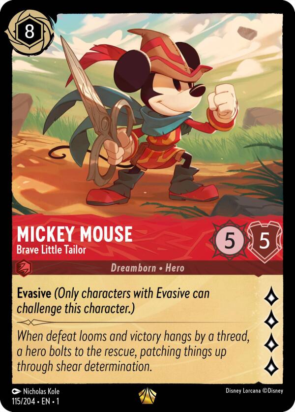 Mickey Mouse - Brave Little Tailor (115/204) [The First Chapter] | Clutch Gaming