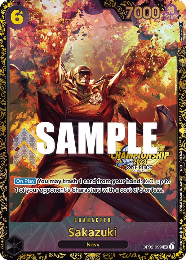 Sakazuki (Championship 2023) [One Piece Promotion Cards] | Clutch Gaming