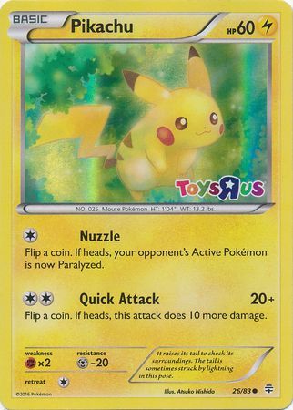 Pikachu (26/83) (Toys R Us Promo) [Miscellaneous Cards] | Clutch Gaming