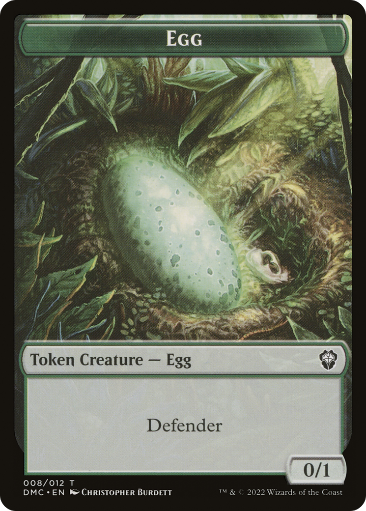 Treasure // Egg Double-Sided Token [Secret Lair Drop Series] | Clutch Gaming