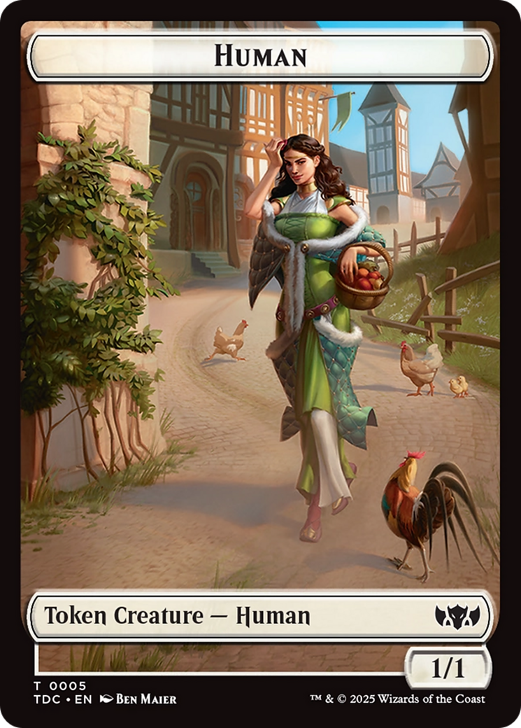 Human // Rat Double-Sided Token [Tarkir: Dragonstorm Commander Tokens] | Clutch Gaming