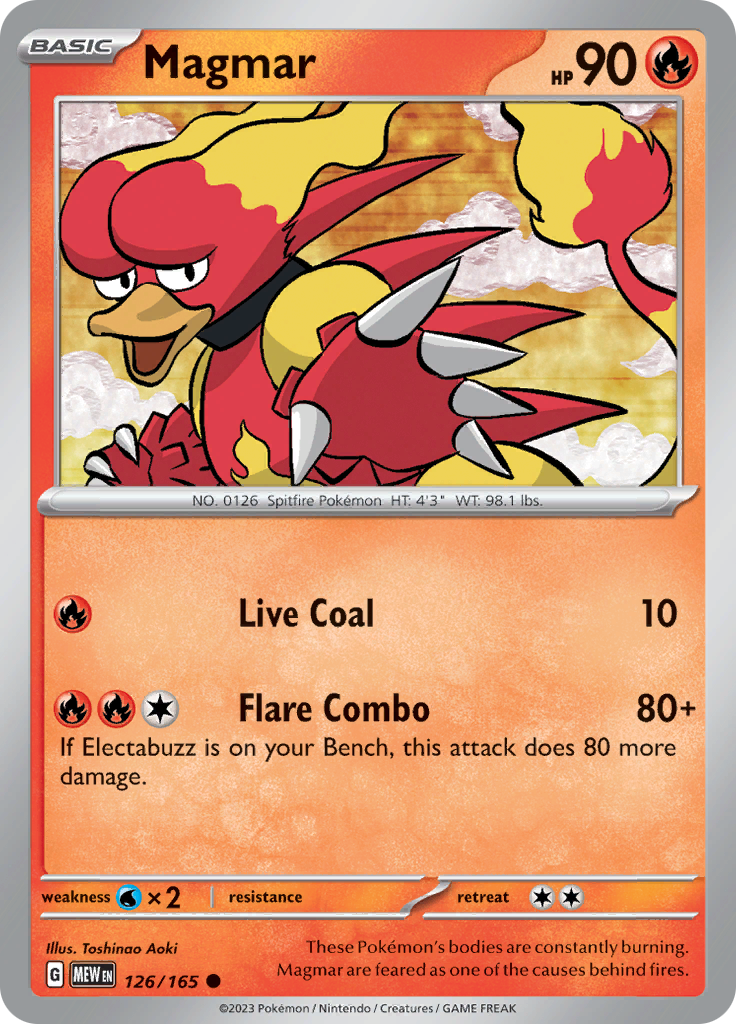 Magmar (126/165) [Scarlet & Violet: 151] | Clutch Gaming