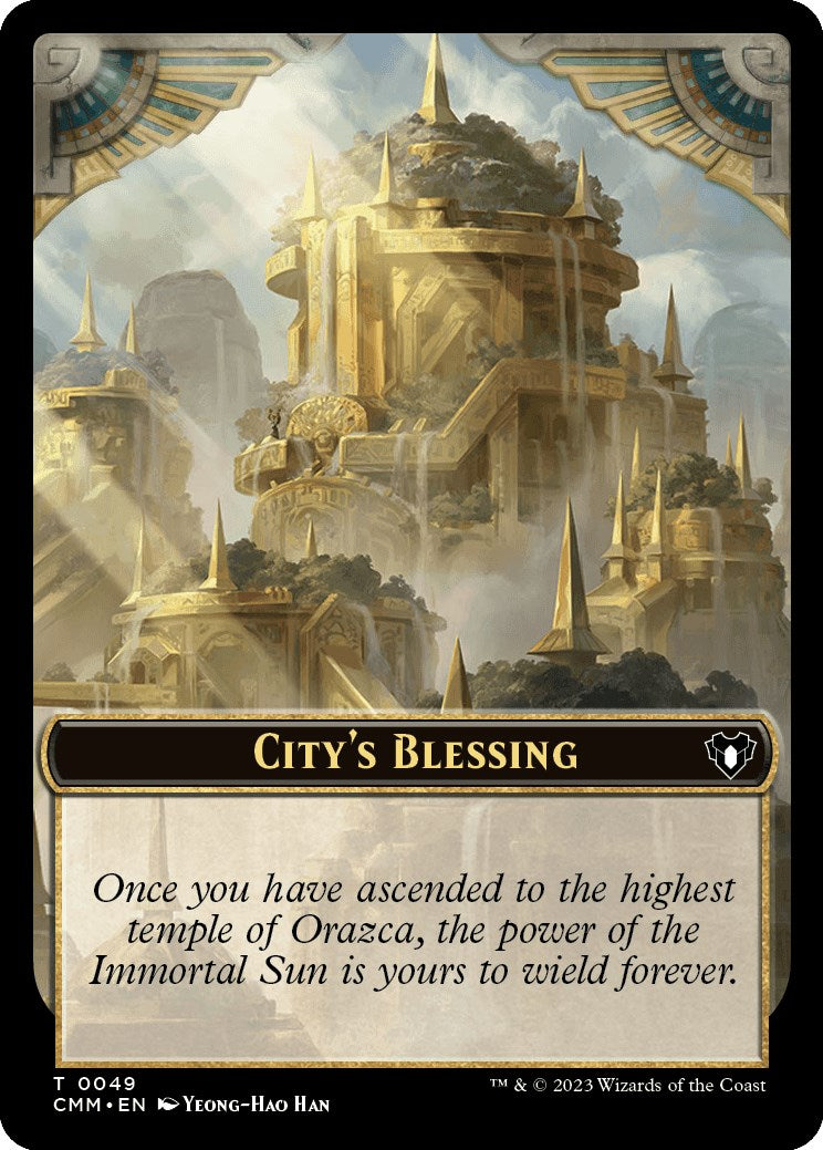 City's Blessing // Rat Double-Sided Token [Commander Masters Tokens] | Clutch Gaming