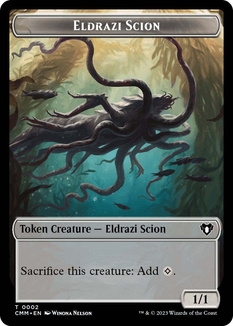 Eldrazi Scion // Phyrexian Beast Double-Sided Token [Commander Masters Tokens] | Clutch Gaming