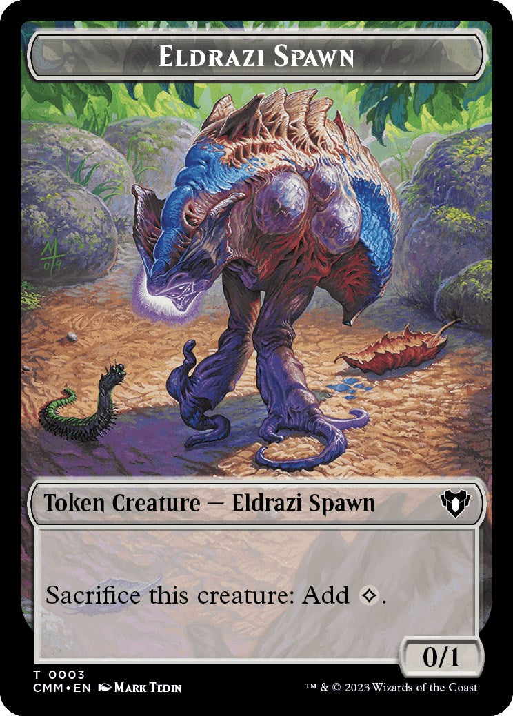 Eldrazi Spawn // Phyrexian Germ Double-Sided Token [Commander Masters Tokens] | Clutch Gaming