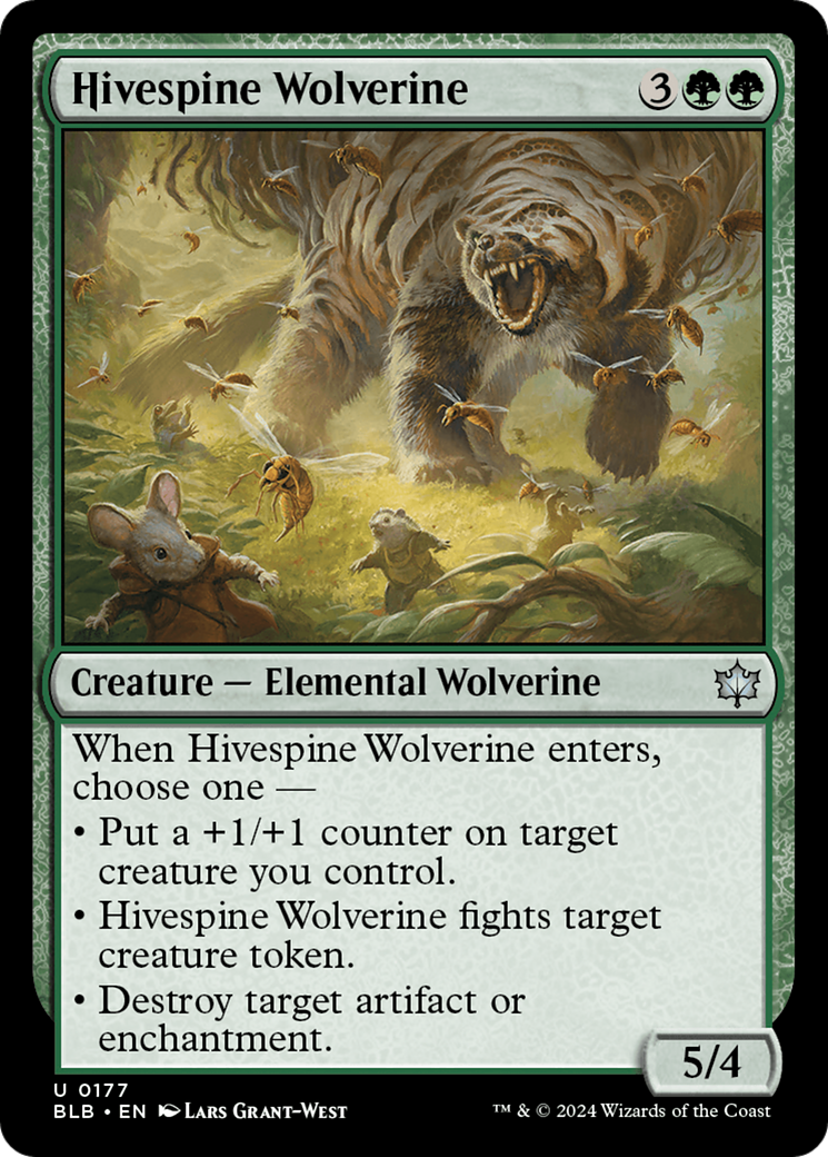 Hivespine Wolverine [Bloomburrow] | Clutch Gaming