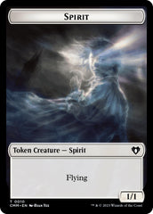 Spirit (0010) // Cat (0005) Double-Sided Token [Commander Masters Tokens] | Clutch Gaming