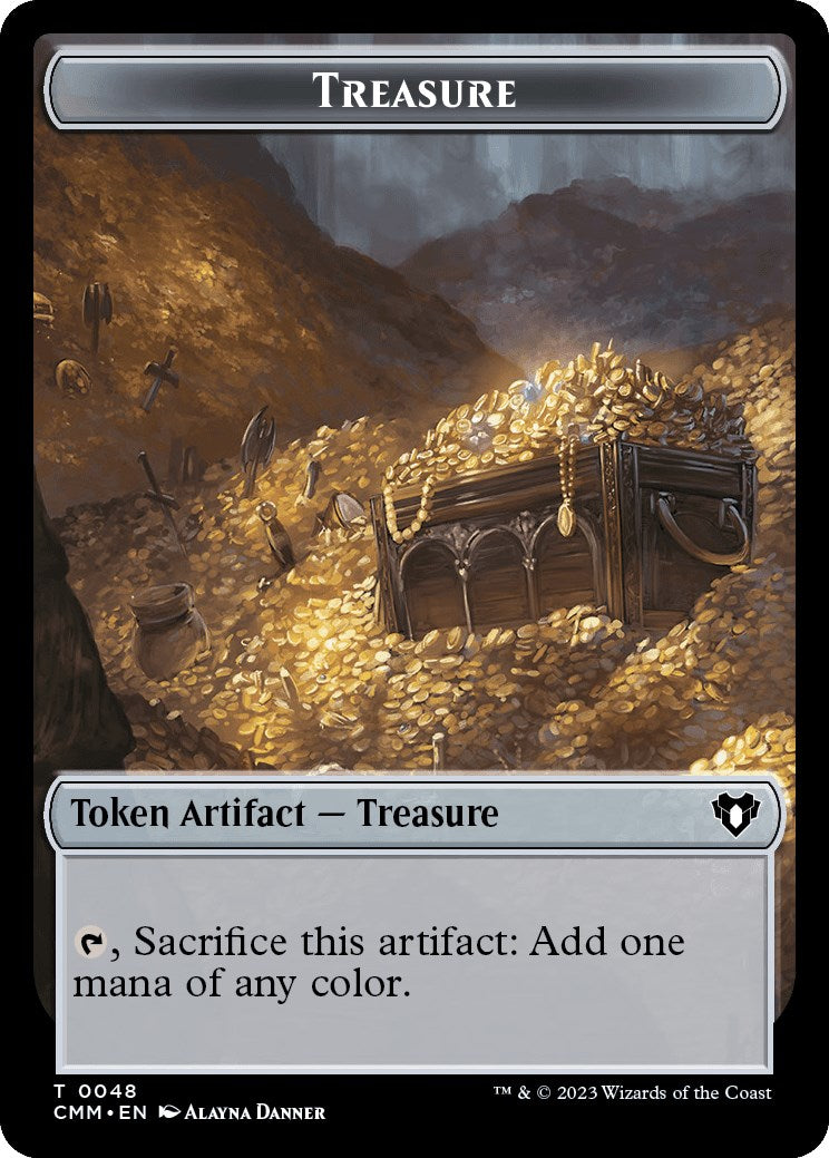 Treasure // Assassin Double-Sided Token [Commander Masters Tokens] | Clutch Gaming