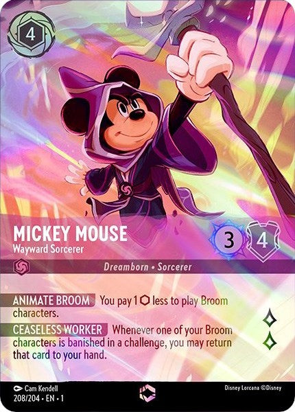 Mickey Mouse - Wayward Sorcerer (Enchanted) (208/204) [The First Chapter] | Clutch Gaming