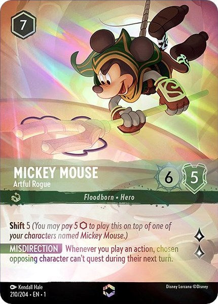Mickey Mouse - Artful Rogue (Enchanted) (210/204) [The First Chapter] | Clutch Gaming