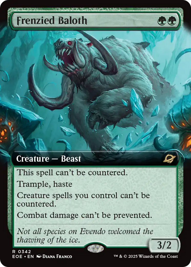Frenzied Baloth (Extended Art) [Edge of Eternities] | Clutch Gaming