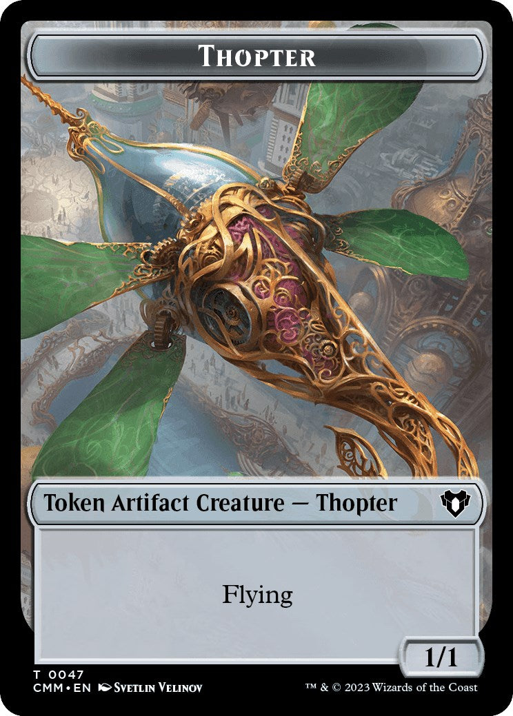 Thopter // Bird Illusion Double-Sided Token [Commander Masters Tokens] | Clutch Gaming