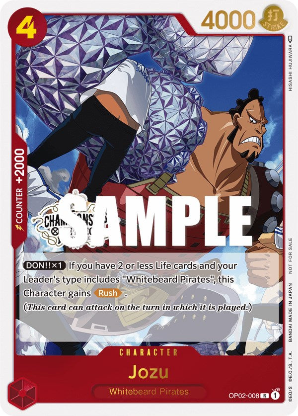 Jozu (Store Championship Participation Pack Vol. 2) [One Piece Promotion Cards] | Clutch Gaming