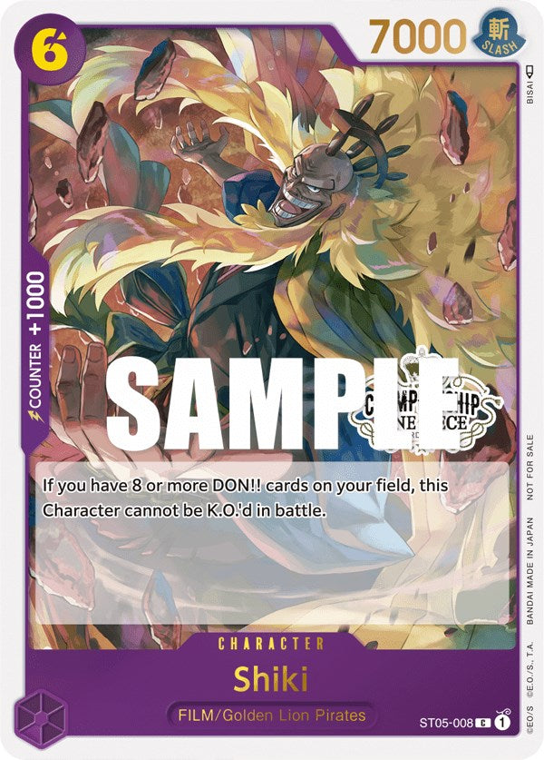 Shiki (Store Championship Participation Pack Vol. 2) [One Piece Promotion Cards] | Clutch Gaming