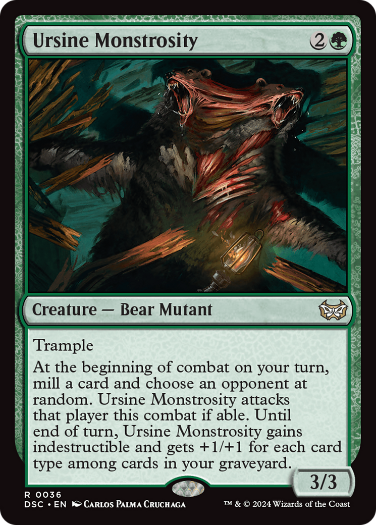 Ursine Monstrosity [Duskmourn: House of Horror Commander] | Clutch Gaming