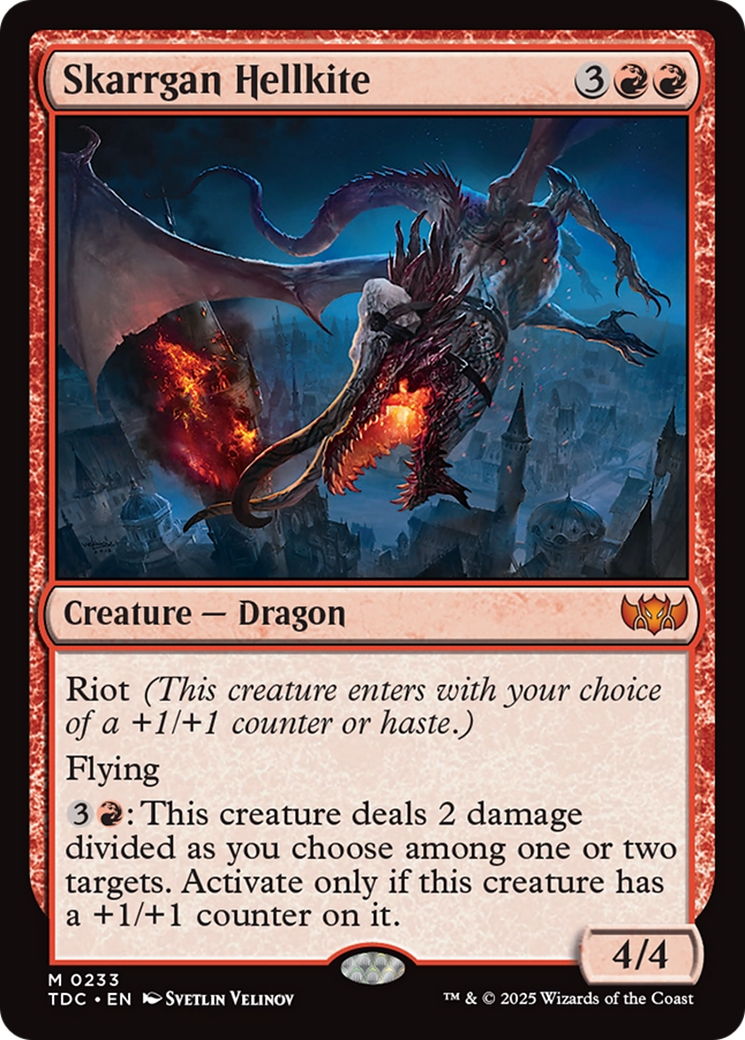 Skarrgan Hellkite [Tarkir: Dragonstorm Commander] | Clutch Gaming