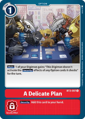 A Delicate Plan [BT3-097] (Revision Pack 2021) [Release Special Booster Promos] | Clutch Gaming