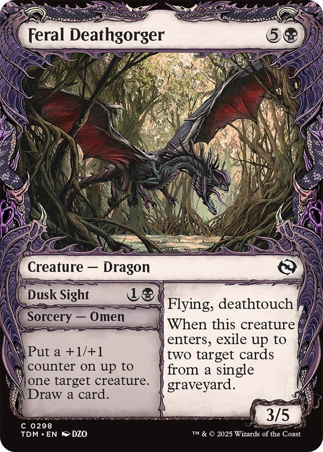 Feral Deathgorger (Showcase) [Tarkir: Dragonstorm] | Clutch Gaming