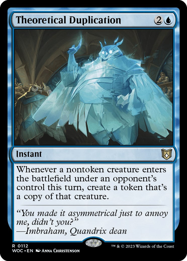 Theoretical Duplication [Wilds of Eldraine Commander] | Clutch Gaming