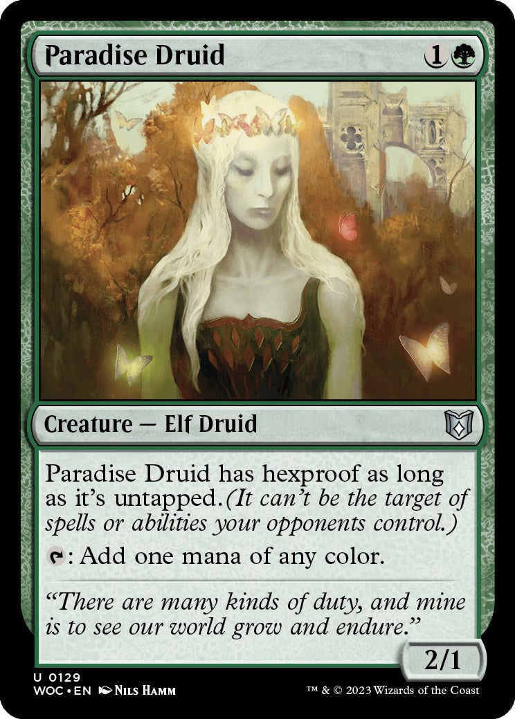 Paradise Druid [Wilds of Eldraine Commander] | Clutch Gaming