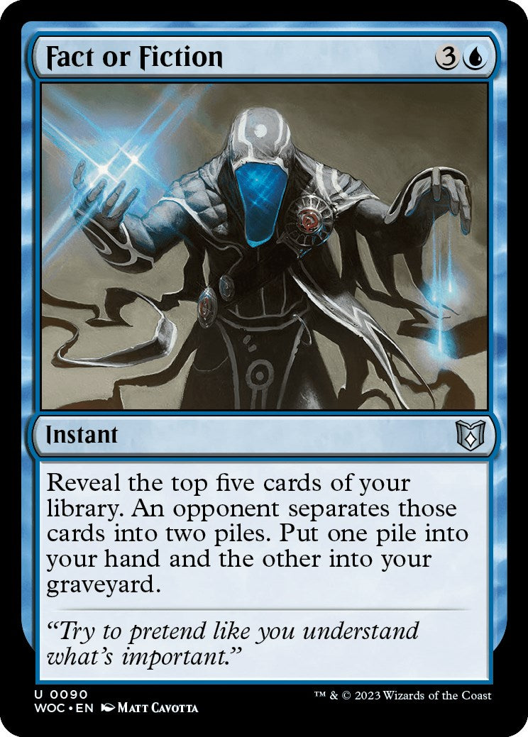Fact or Fiction [Wilds of Eldraine Commander] | Clutch Gaming