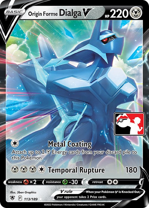 Origin Forme Dialga V (113/189) [Prize Pack Series Three] | Clutch Gaming