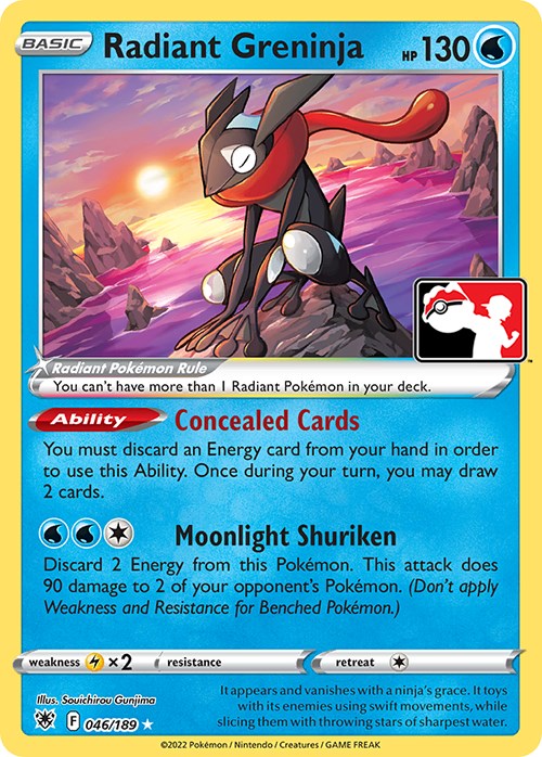 Radiant Greninja (046/189) [Prize Pack Series Three] | Clutch Gaming