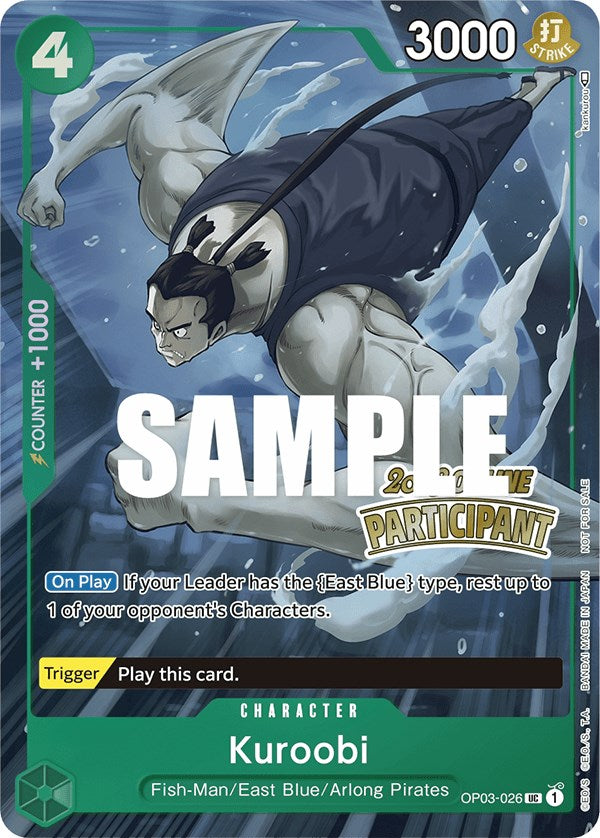 Kuroobi (Online Regional 2023) [Participant] [One Piece Promotion Cards] | Clutch Gaming