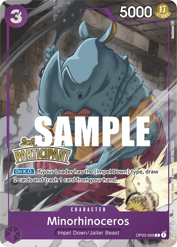 Minorhinoceros (Online Regional 2023) [Participant] [One Piece Promotion Cards] | Clutch Gaming