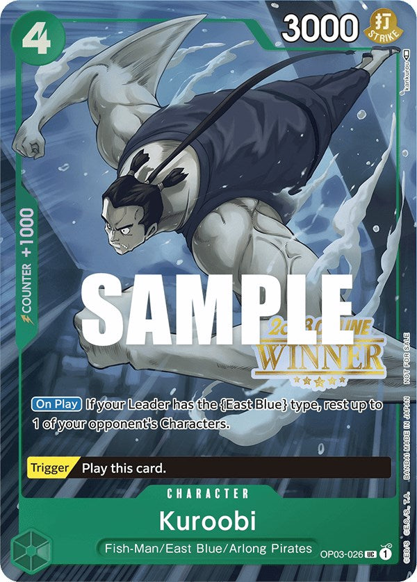 Kuroobi (Online Regional 2023) [Winner] [One Piece Promotion Cards] | Clutch Gaming