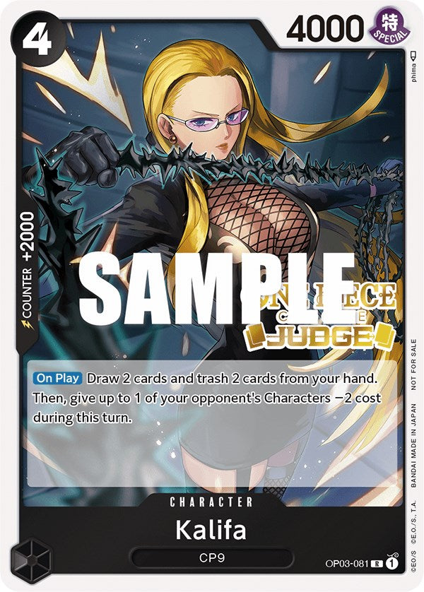 Kalifa (Judge Pack Vol. 2) [One Piece Promotion Cards] | Clutch Gaming