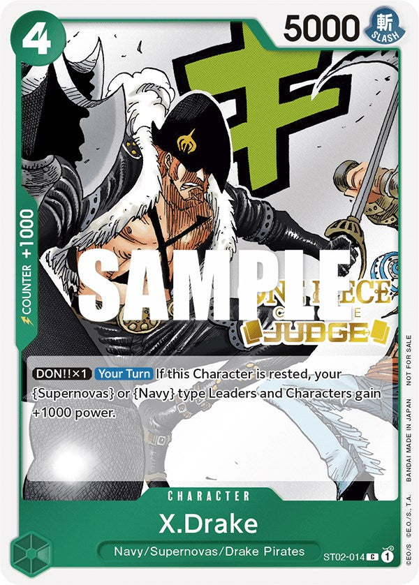 X.Drake (Judge Pack Vol. 2) [One Piece Promotion Cards] | Clutch Gaming