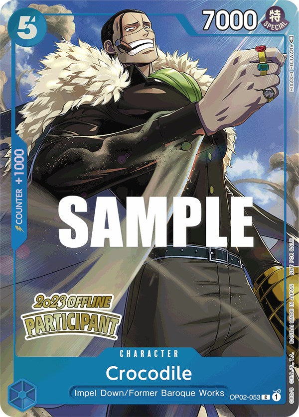 Crocodile (Offline Regional 2023) [Participant] [One Piece Promotion Cards] | Clutch Gaming