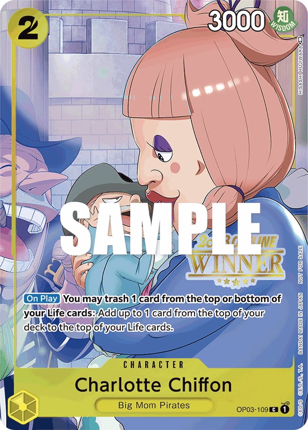 Charlotte Chiffon (Offline Regional 2023) [Winner] [One Piece Promotion Cards] | Clutch Gaming