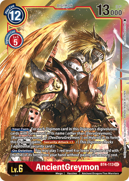 AncientGreymon [BT4-113] (Alternate Art) [Great Legend] | Clutch Gaming