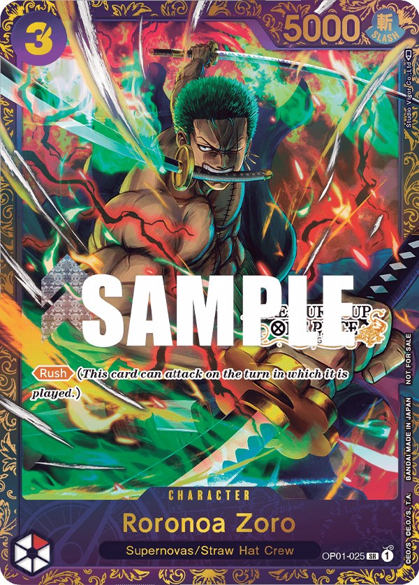 Roronoa Zoro (OP01-025) (Treasure Cup) [One Piece Promotion Cards] | Clutch Gaming