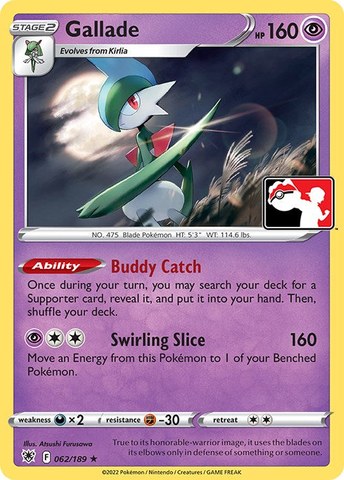 Gallade (062/189) [Prize Pack Series Three] | Clutch Gaming