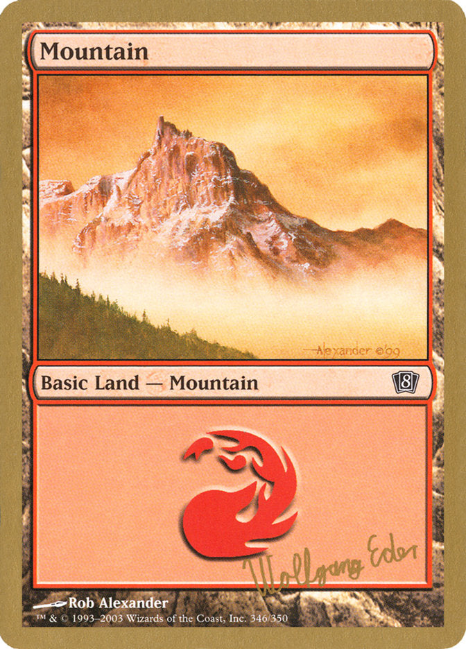 Mountain (we346) (Wolfgang Eder) [World Championship Decks 2003] | Clutch Gaming