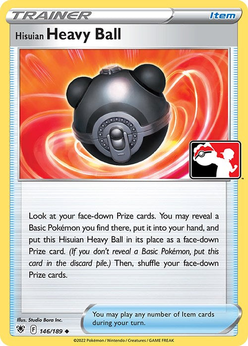 Hisuian Heavy Ball (146/189) [Prize Pack Series Three] | Clutch Gaming