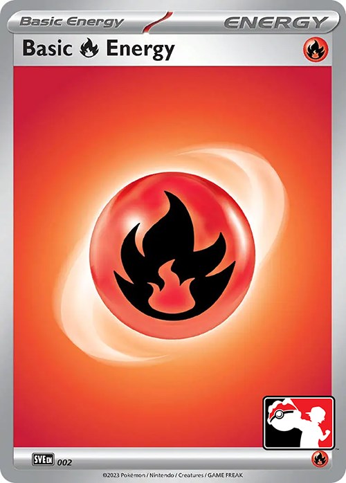 Basic Fire Energy (002) [Prize Pack Series Three] | Clutch Gaming