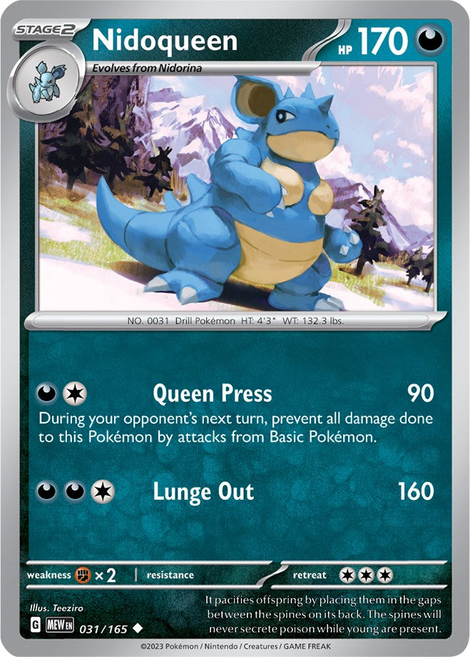 Nidoqueen (031/165) [Scarlet & Violet: 151] | Clutch Gaming