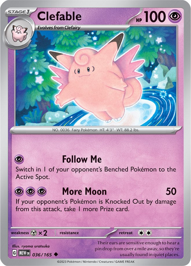 Clefable (036/165) [Scarlet & Violet: 151] | Clutch Gaming