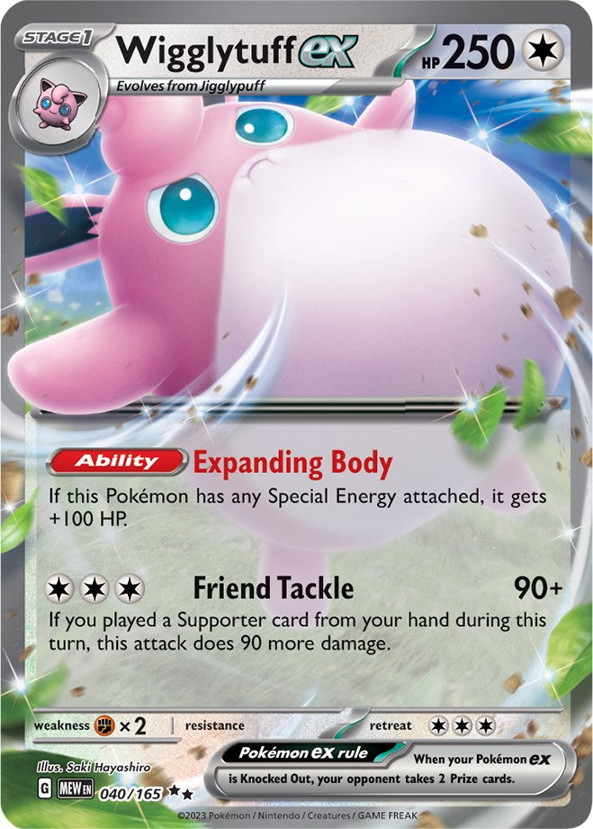 Wigglytuff ex (040/165) [Scarlet & Violet: 151] | Clutch Gaming