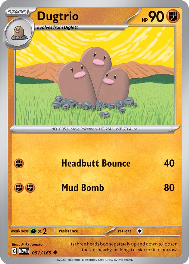 Dugtrio (051/165) [Scarlet & Violet: 151] | Clutch Gaming