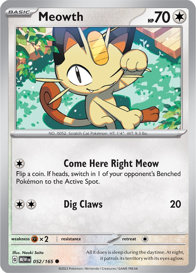 Meowth (052/165) [Scarlet & Violet: 151] | Clutch Gaming