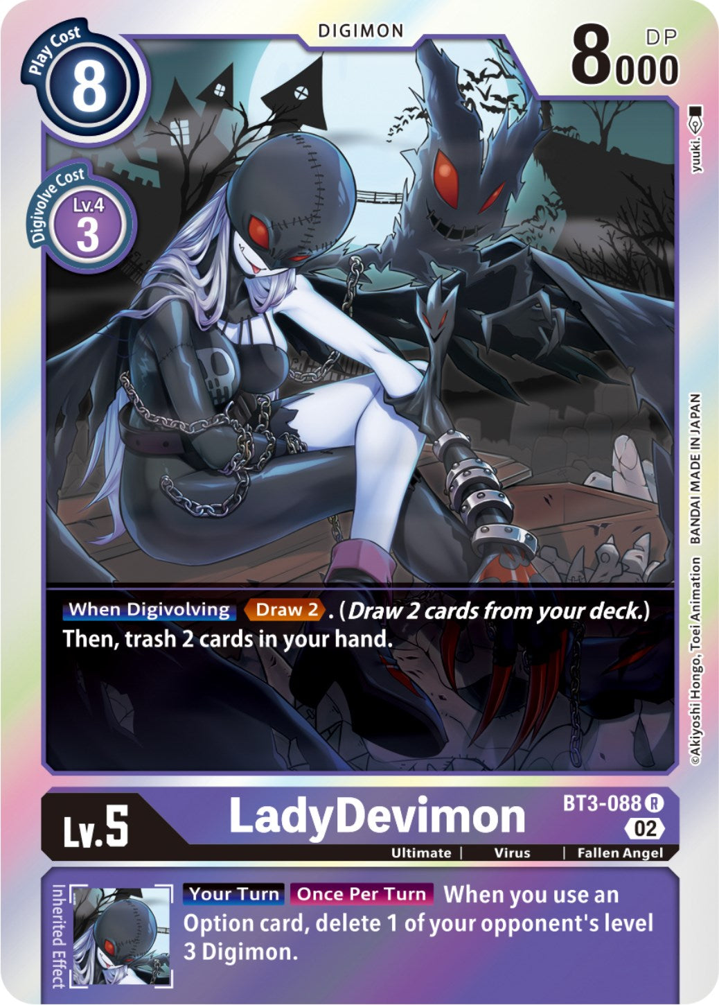 LadyDevimon [BT3-088] (Resurgence Booster Reprint) [Resurgence Booster] | Clutch Gaming