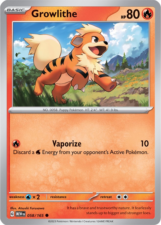 Growlithe (058/165) [Scarlet & Violet: 151] | Clutch Gaming