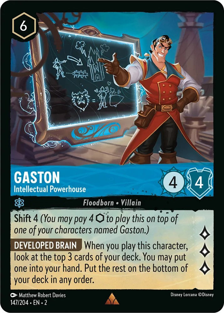 Gaston - Intellectual Powerhouse (147/204) [Rise of the Floodborn] | Clutch Gaming